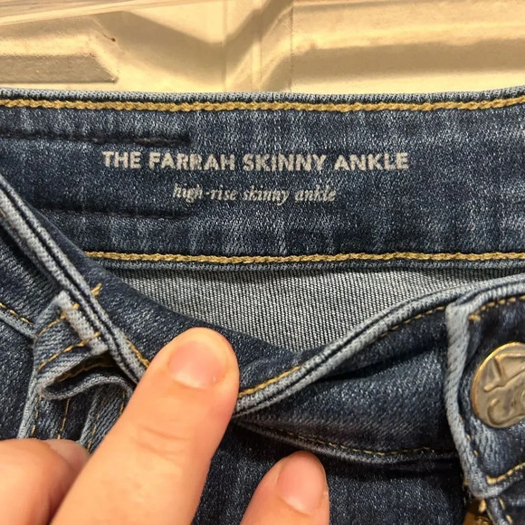 AG Farrah High Rise Skinny Ankle Side‎ Slits size 30 - Picture 6 of 10